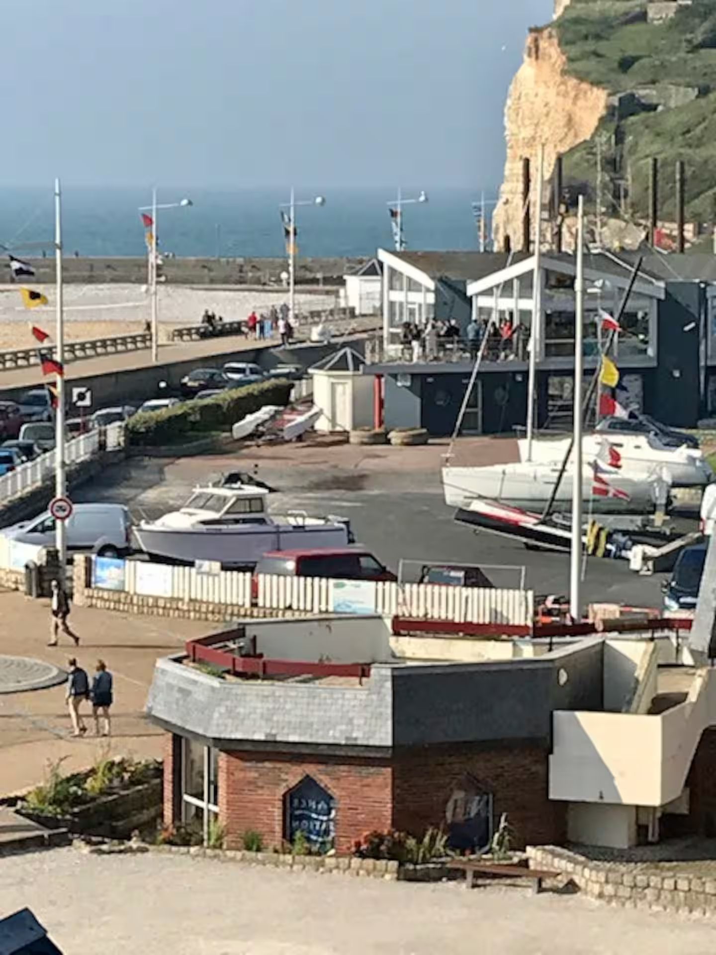 Vue sur la marina depuis le gite