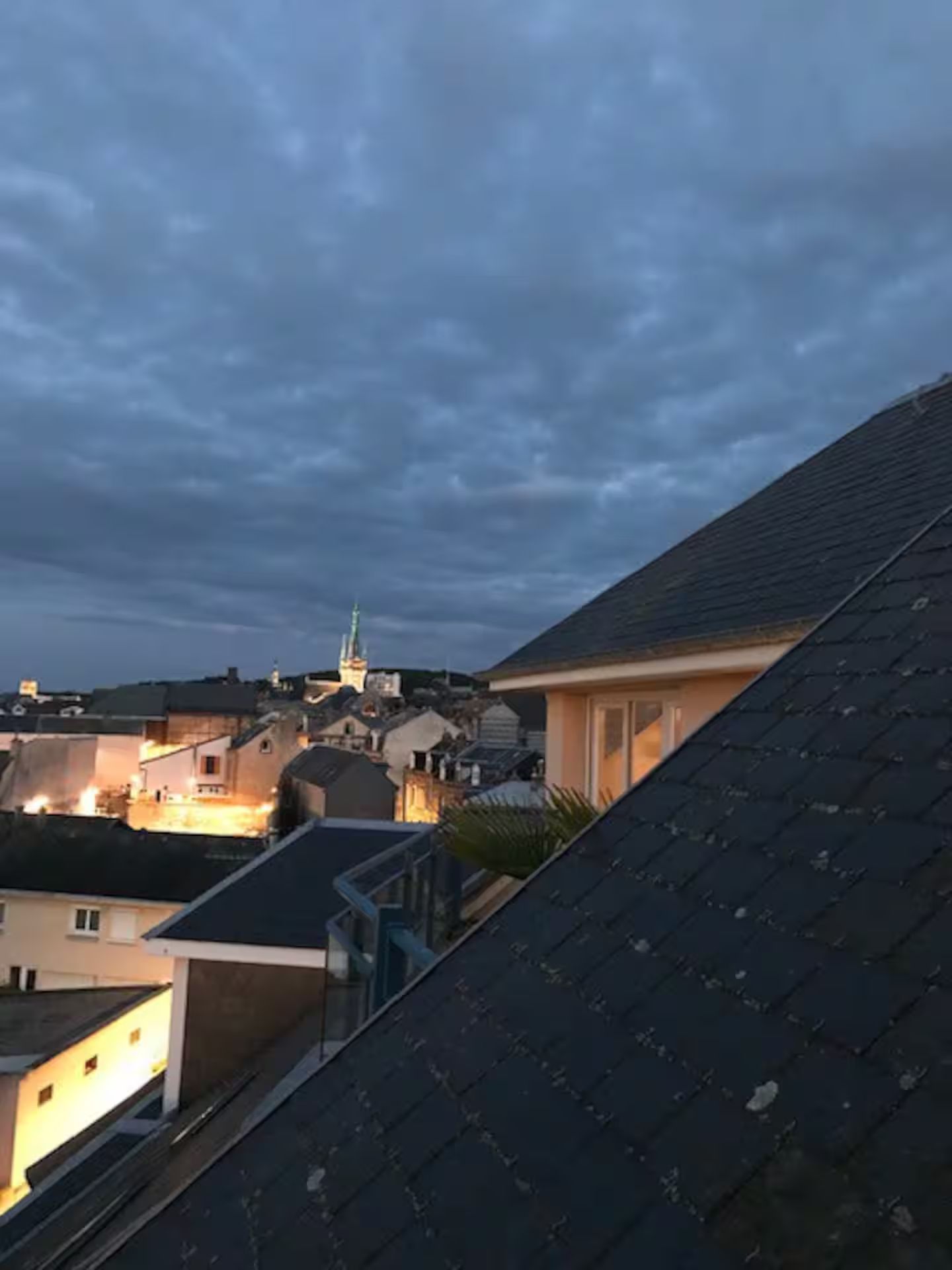 Vue sur la cathédrale de Fécamp