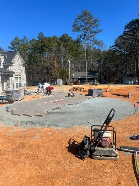 Constructing a Patio in Residential Area