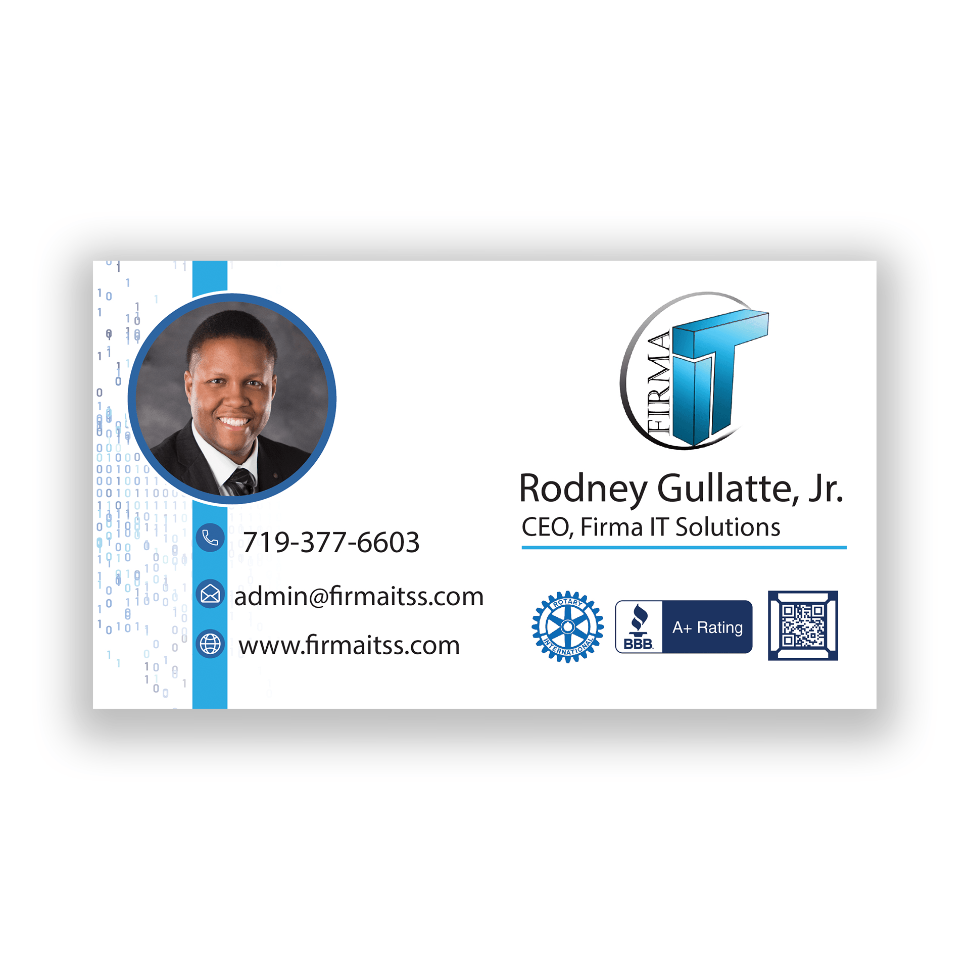A business card for rodney gullatte , jr.