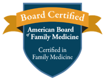 A logo for the american board of family medicine