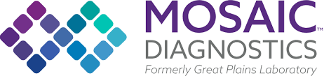 The logo for mosaic diagnostics formerly great plains laboratory