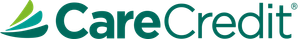 A close up of the carecredit logo on a white background