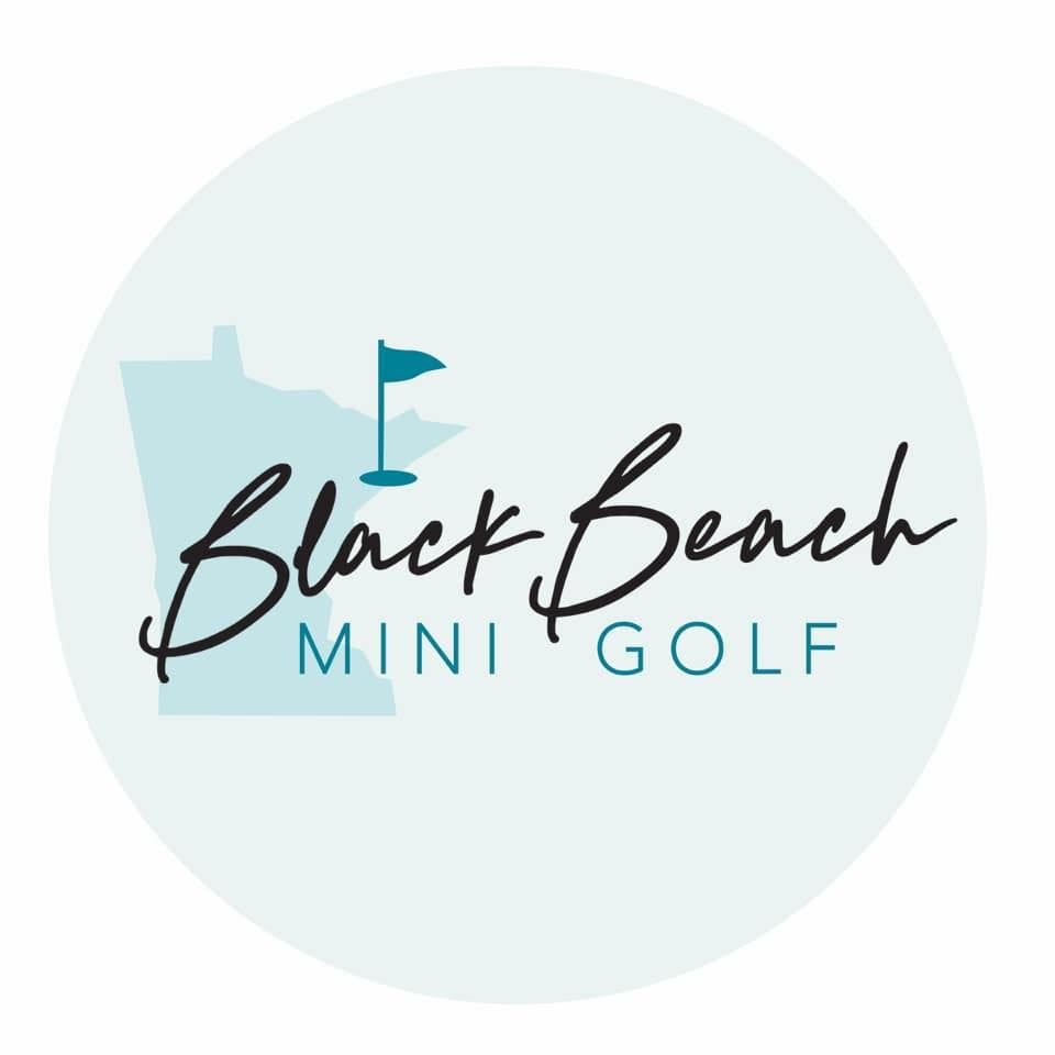 Black Beach Mini Golf logo