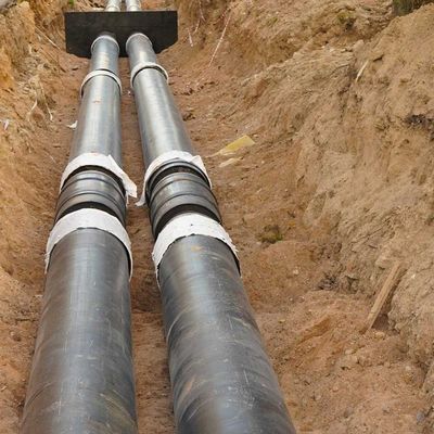 Installation of the distribution unit of heating and water supply network. 