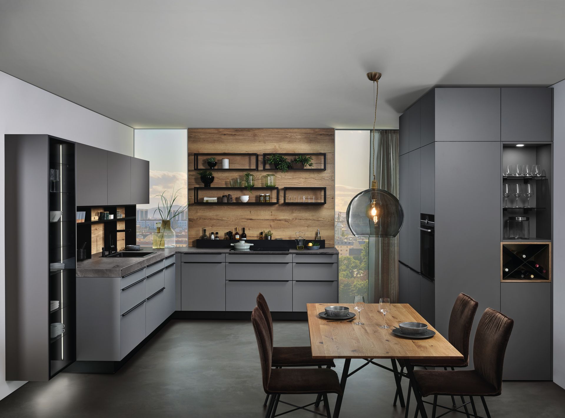 Maßküche, Einbauküche vom Tischlermeister Möbel Galerie Neuhauser in Gerasdorf bei Wien