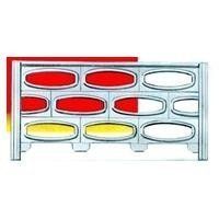 cancellata con decorazioni ovali orizzontali