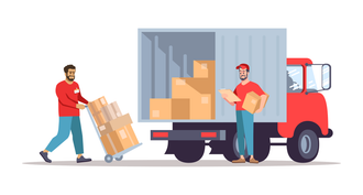 Workmen Loading Boxes On Truck  - Saint Cloud, FL - Valdes Wholesale