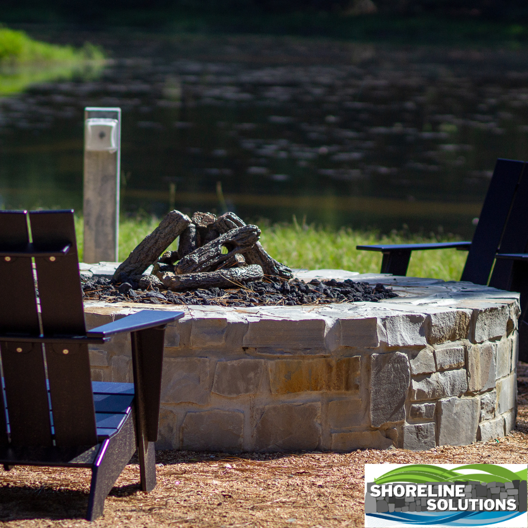 Fire pit at Grand Lake Oklahoma