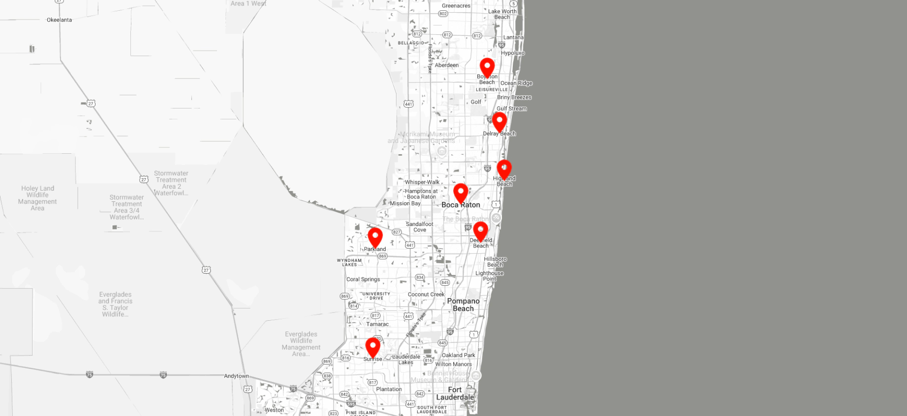 Service area map
