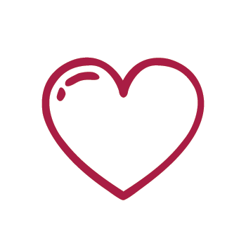 red line heart icon