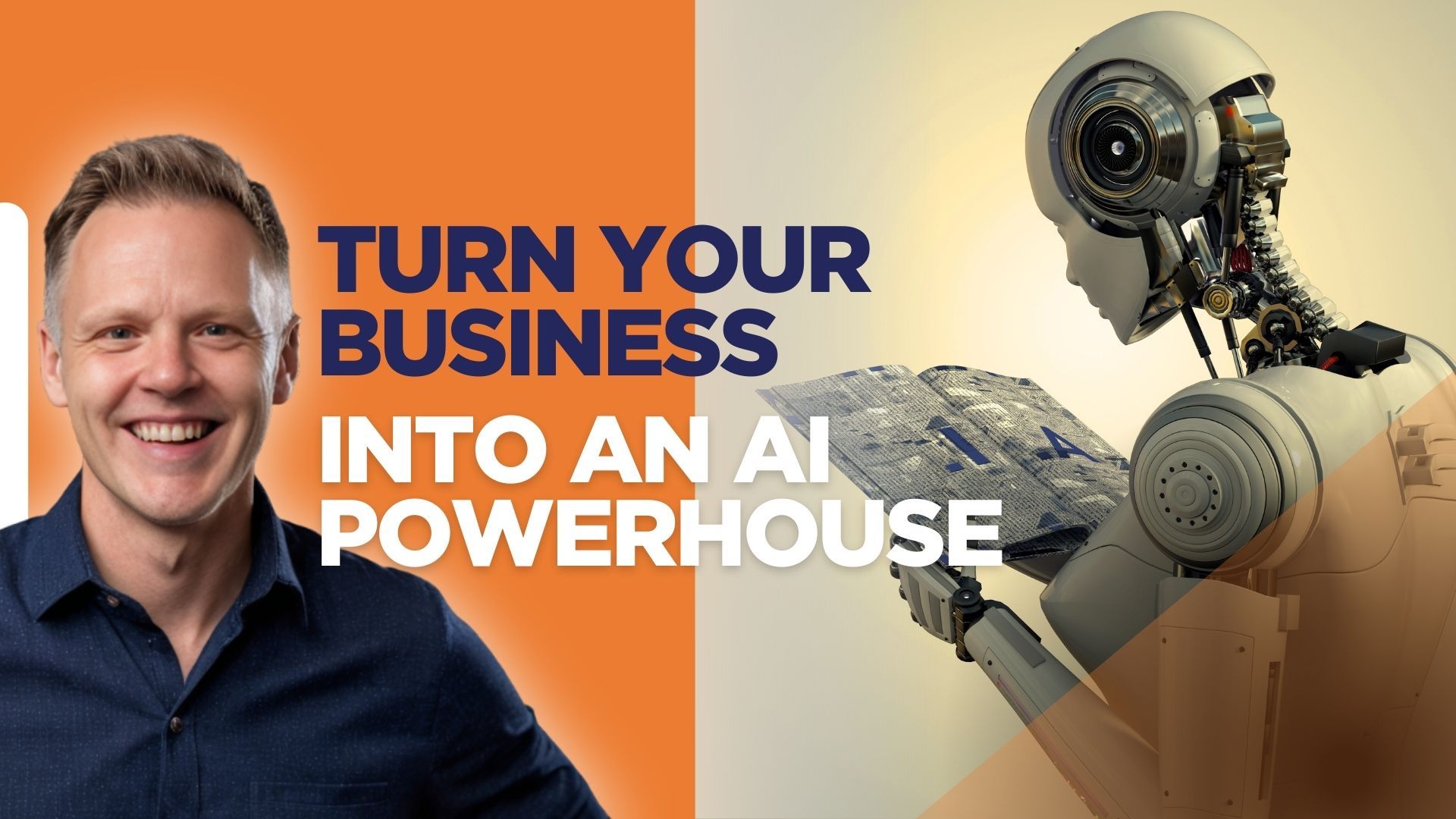 Elon Musk and interviewer, with SpaceX logo; dark setting, text