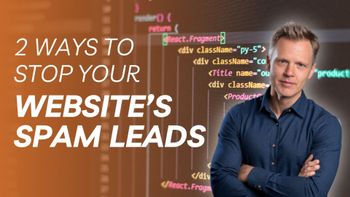 Elon Musk and interviewer, with SpaceX logo; dark setting, text