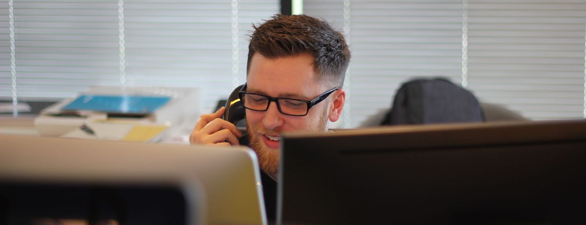 man making phone call