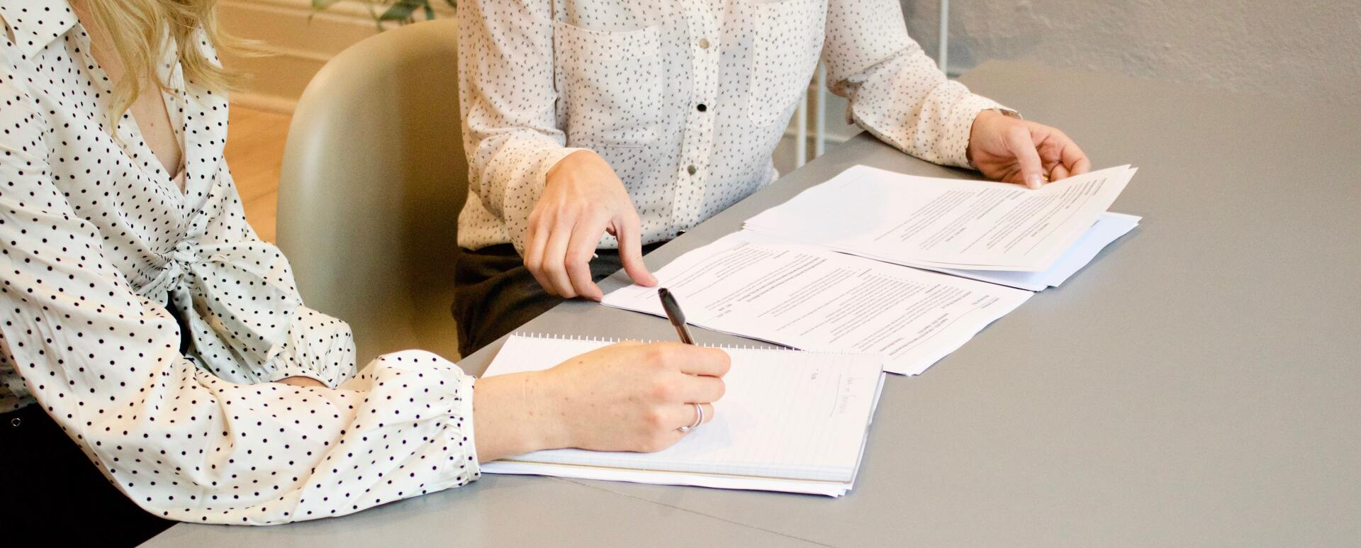 signing papers