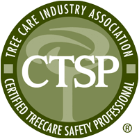 A tree care industry association certified treecare safety professional logo
