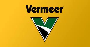 The vermeer logo is on a yellow background.