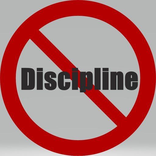 Discipline Prohibition Sign