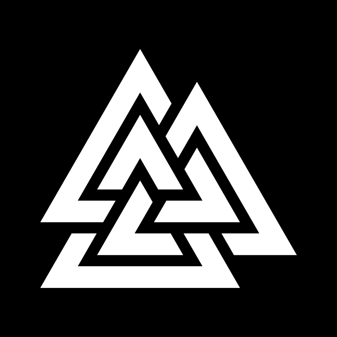 The Valknut, a symbol of the All-Father Odin