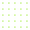 A seamless pattern of green squares on a white background.