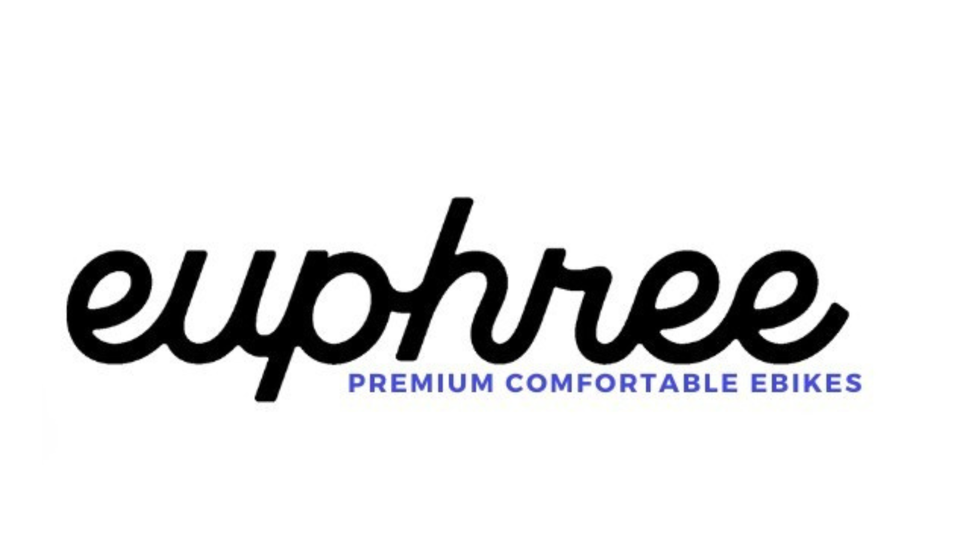 A logo for euphree premium comfortable ebikes on a white background.