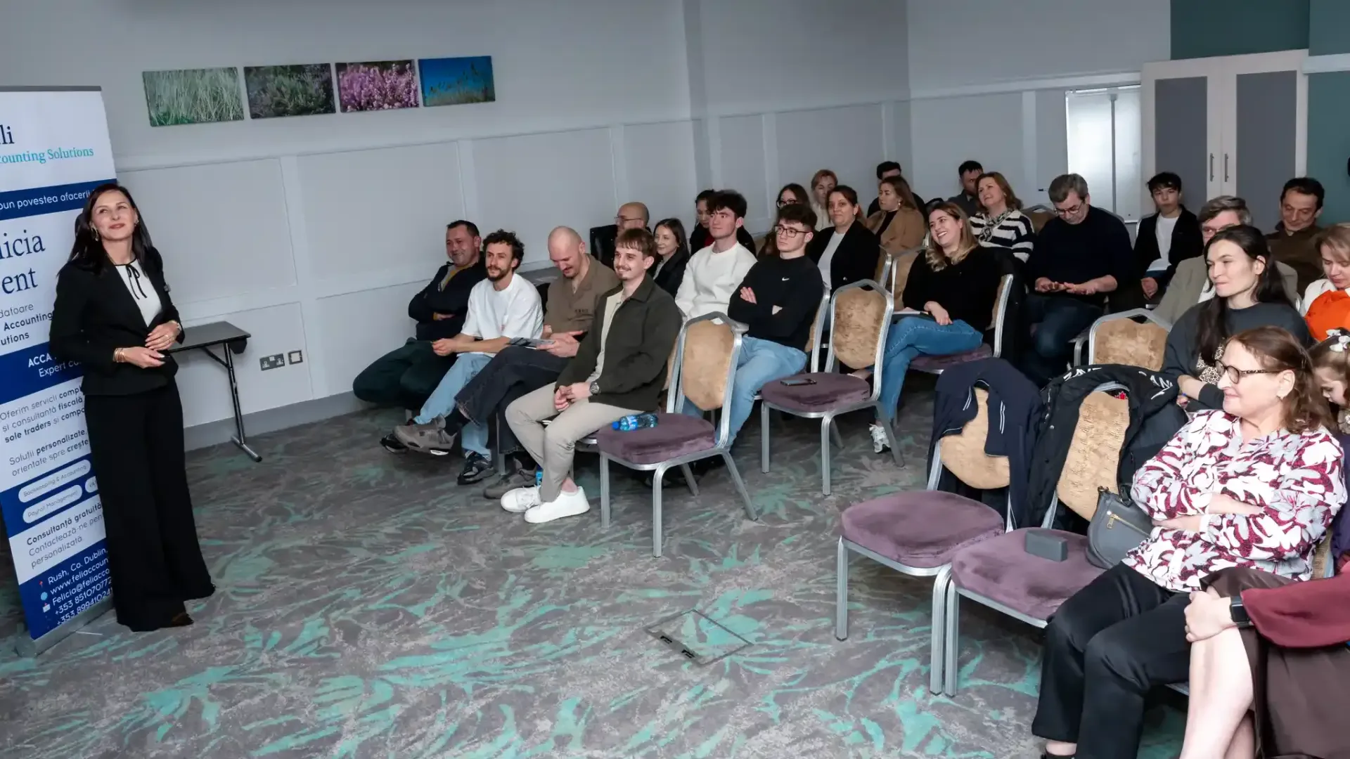 Accountant talking to limited company owners