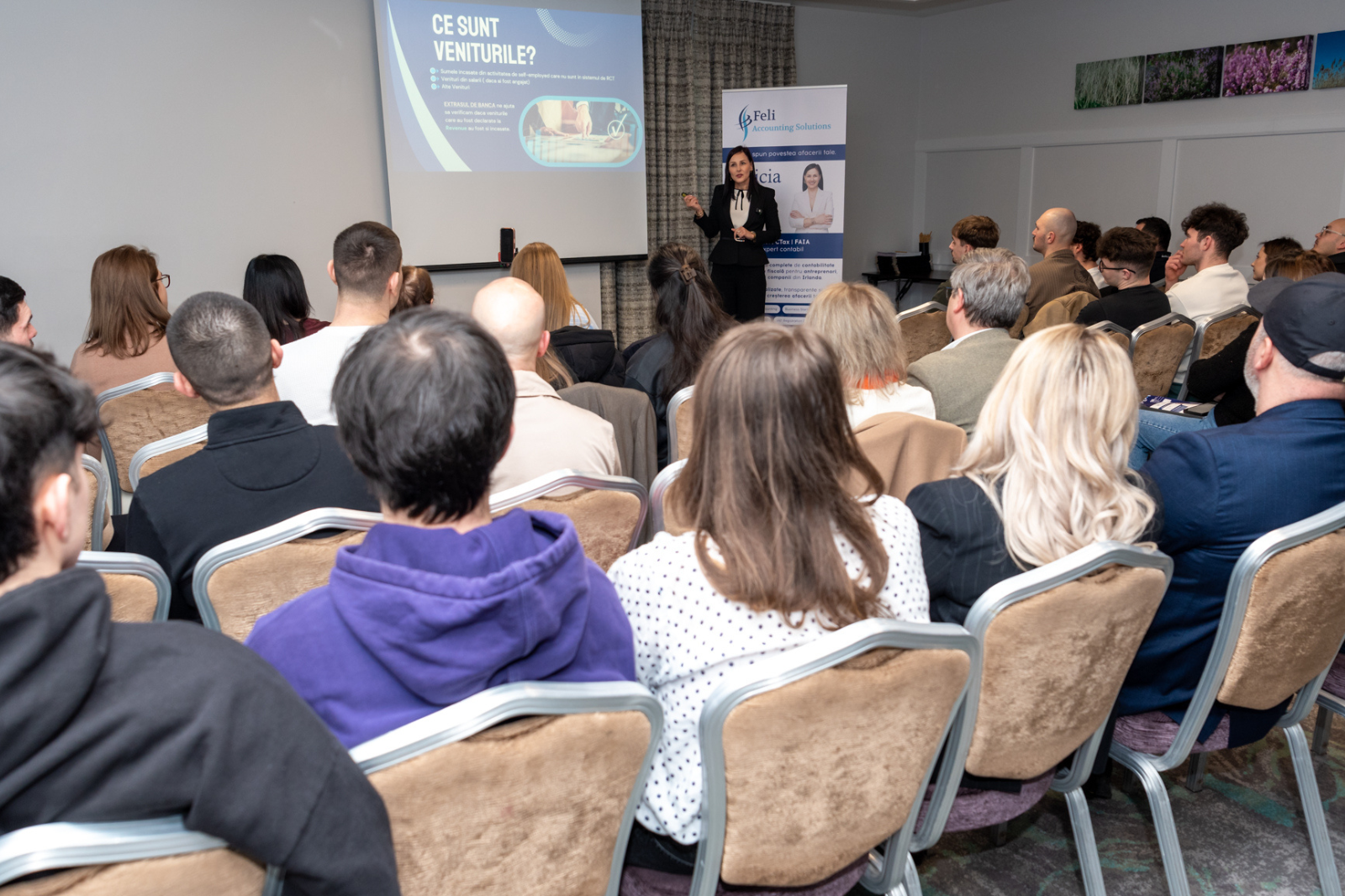 Proactive accountant talking to sole traders