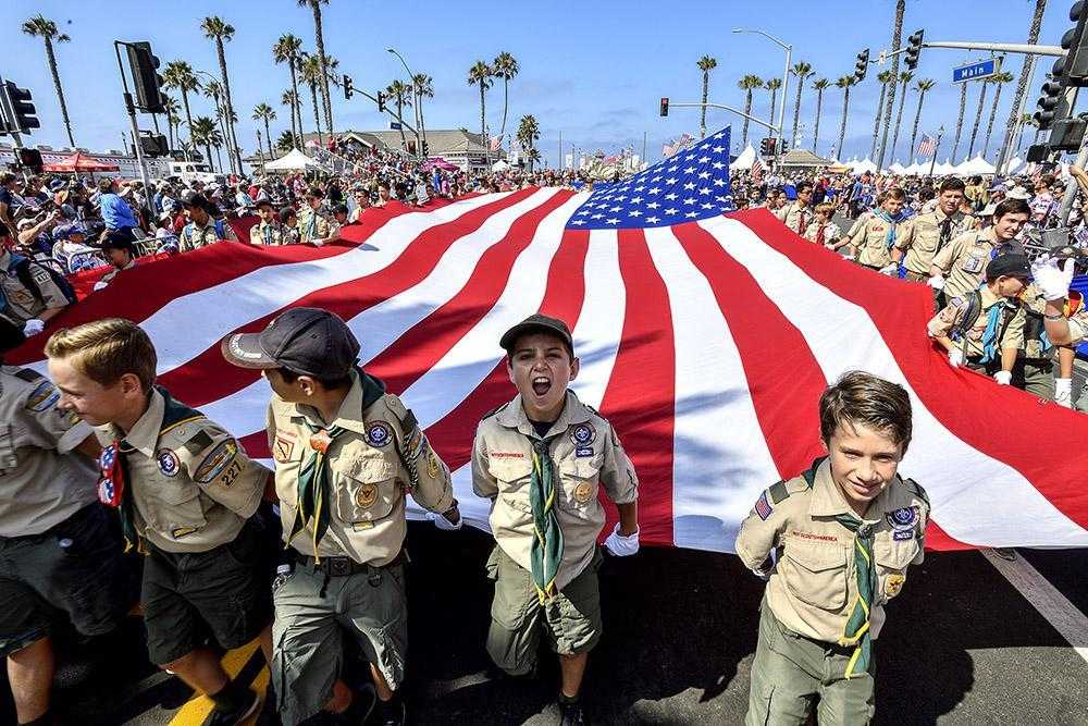 Huntington Beach 4th of July. Parade. Festival. Fireworks