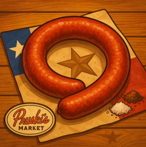 Polska Kielbasa links in tray