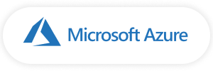 A blue microsoft azure logo on a white background