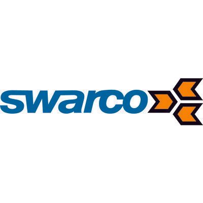 A blue and orange logo for a company called warco