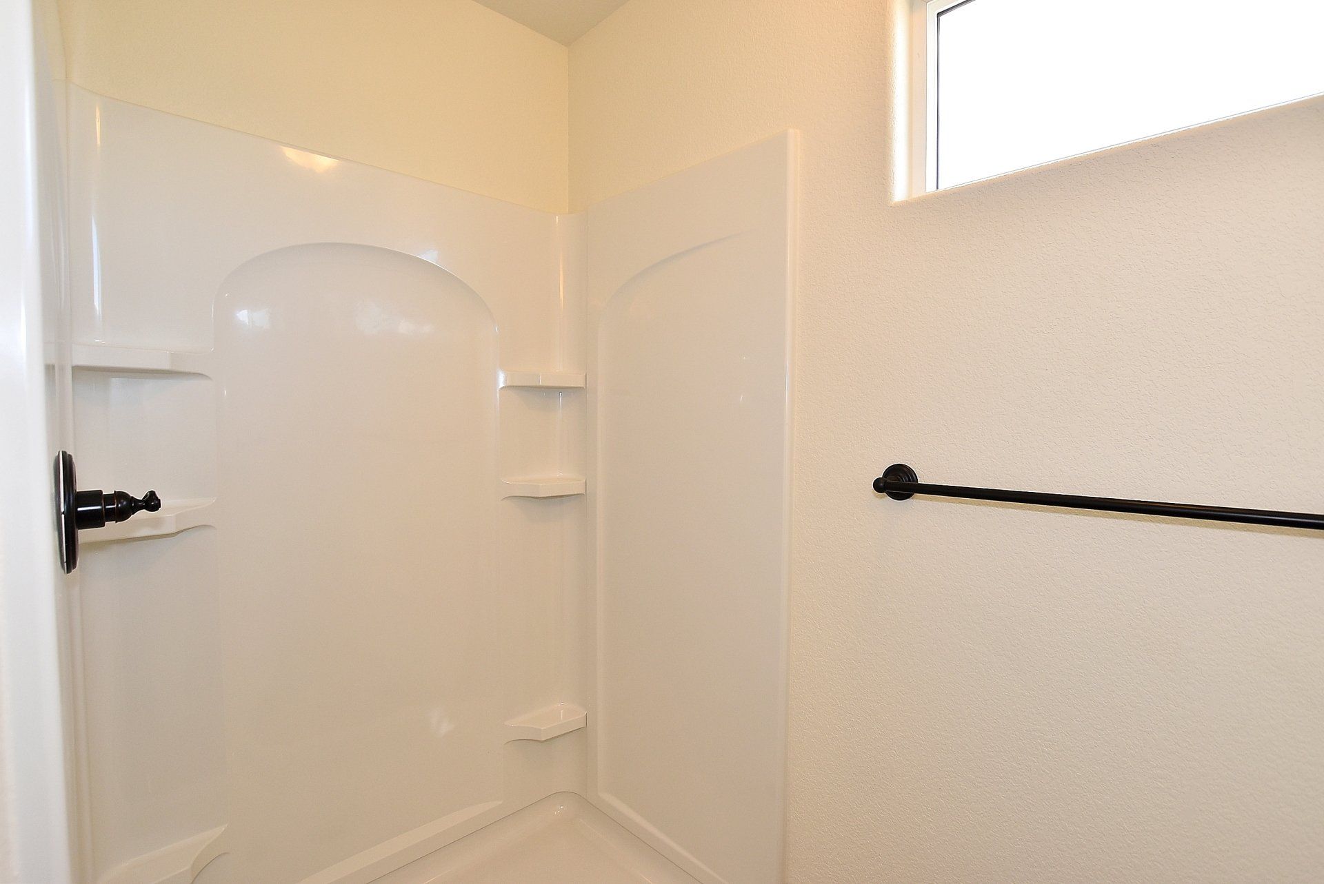 Shower with railing