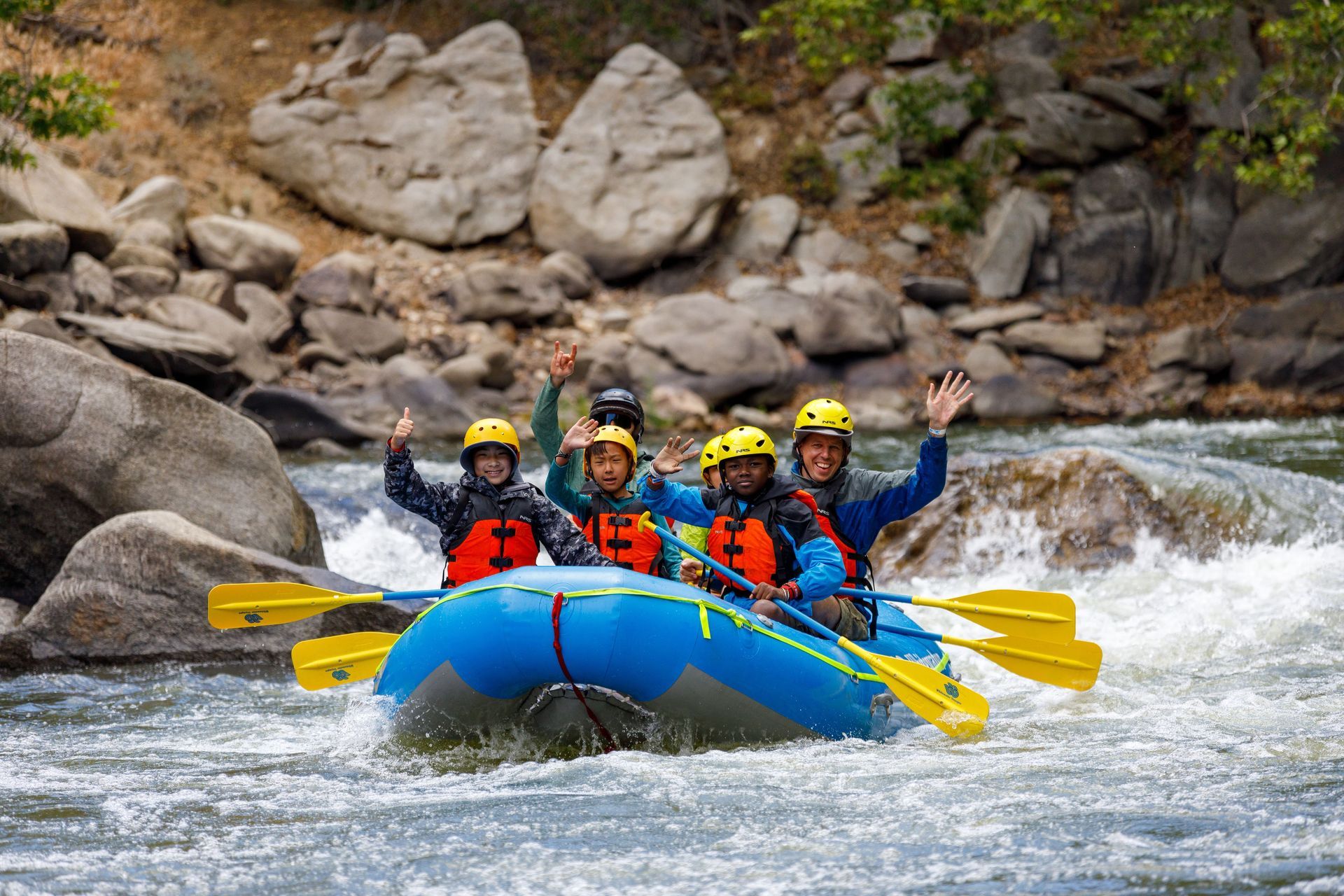 Class III Whitewater Rafting with Kids