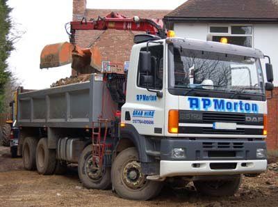 AP Morton Tipper & Grab Hire Ltd truck