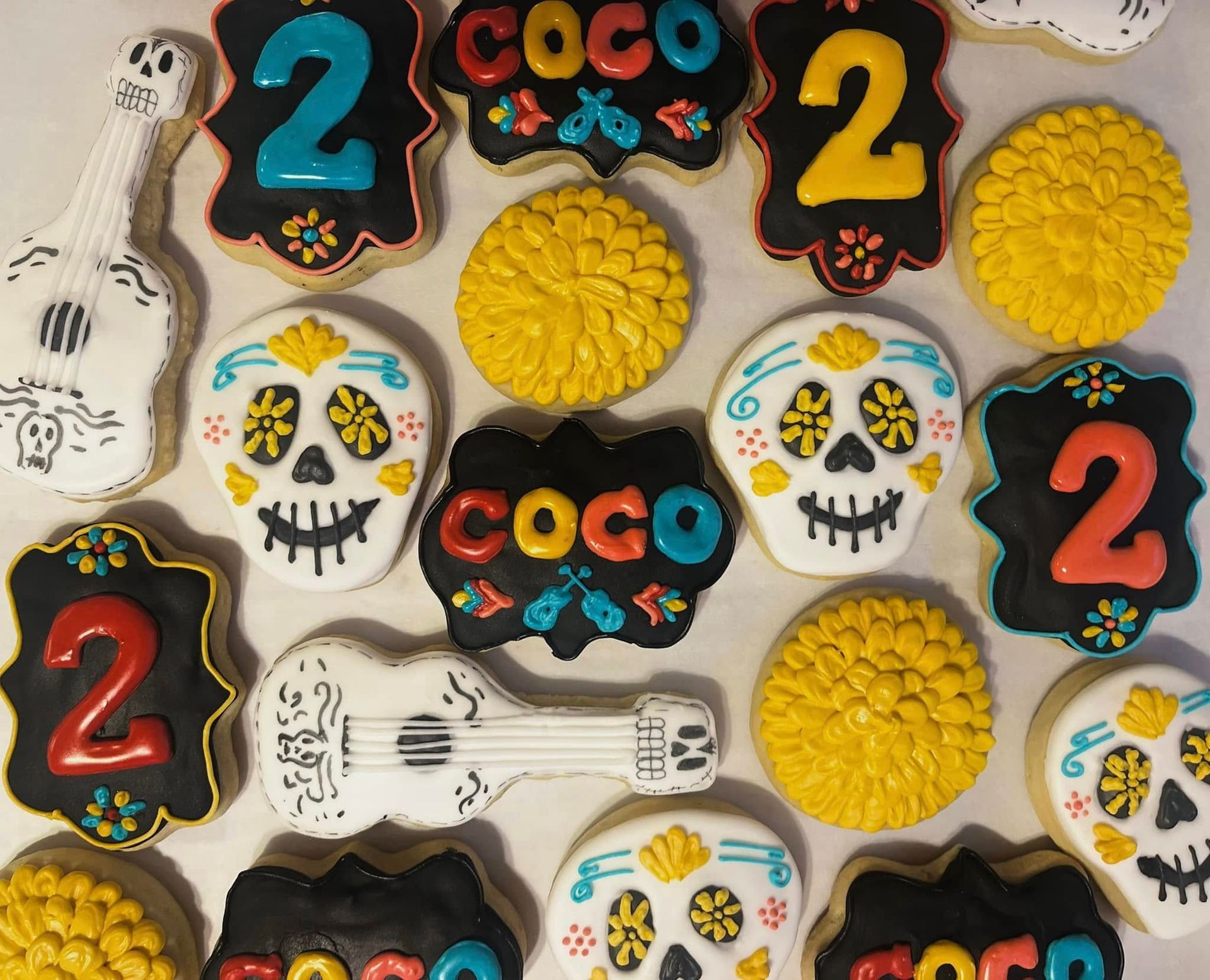 Cookies decorated with Coco-themed and 
