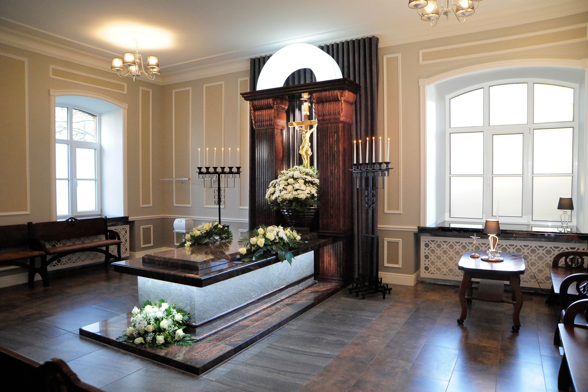 Šarvojimo salės vaizdas