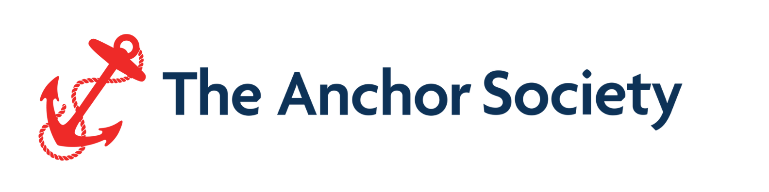 A logo for the anchor society improving the lives of older people in the greater bristol area