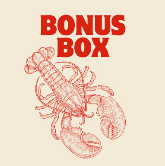 Plate of crispy bacon on a wooden surface, with bags of pork products in the background.