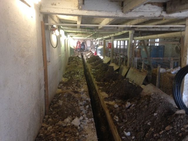 Trench for Septic System