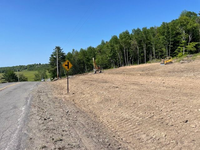 A Road With a Yellow Sign