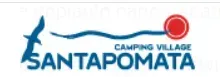 Un logo per un villaggio campeggio chiamato santapomata