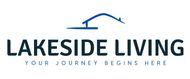 Logo for Lakeside Living with a house illustration and tagline "Your journey begins here."