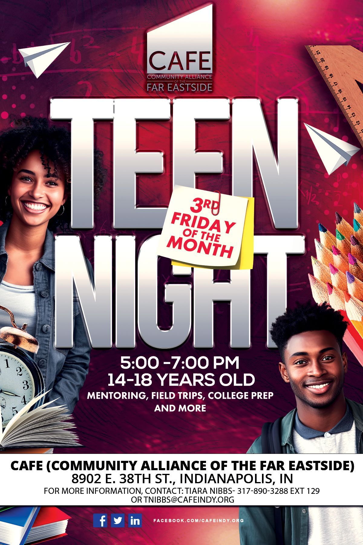 CAFE Teen Night | 3rd Friday of the Month