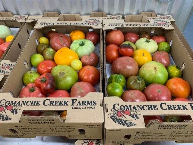 Comanche Creek Farms fresh heirloom tomatoes