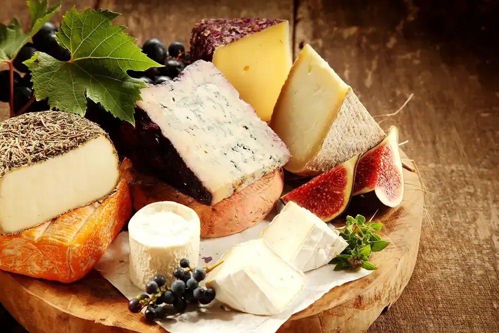 Huge selection of artisan cheeses and crackers for your next get together. 