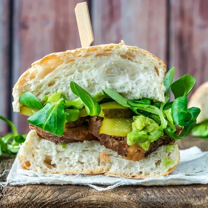 A variety of fresh, made-to-order paninis and sandwiches served hot or cold.