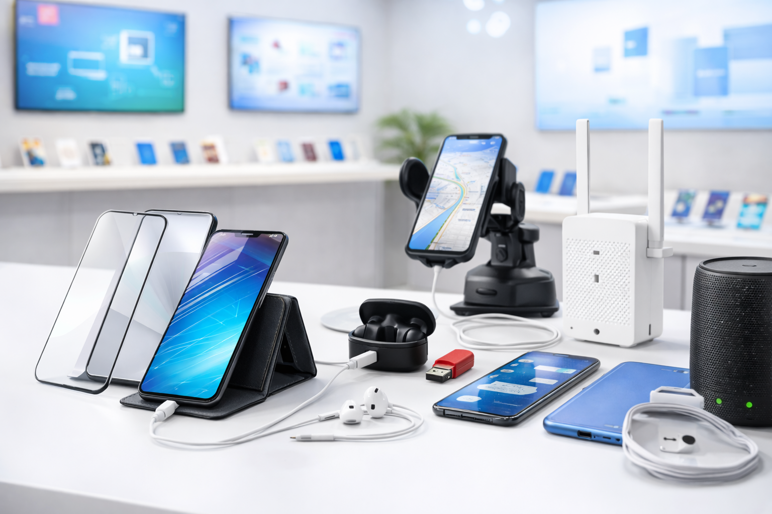 smartphone ed elettrodomestici presenti in negozio