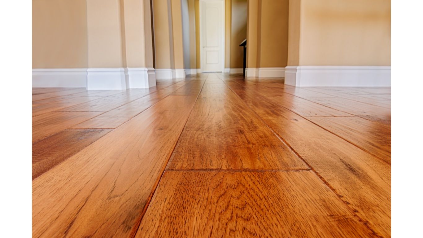 recently refinished hardwood floors in a Virginia Beach home