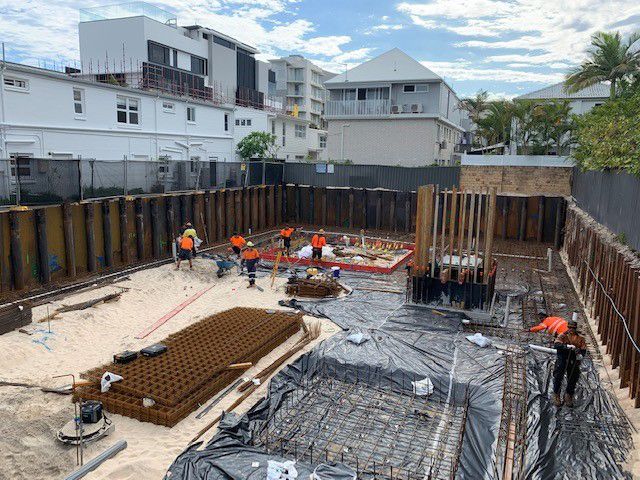 Screw Piling at Construction Site — Burleigh Heads, QLD — Instant Screw Piling