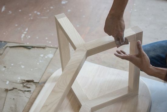 sedia in legno di design
